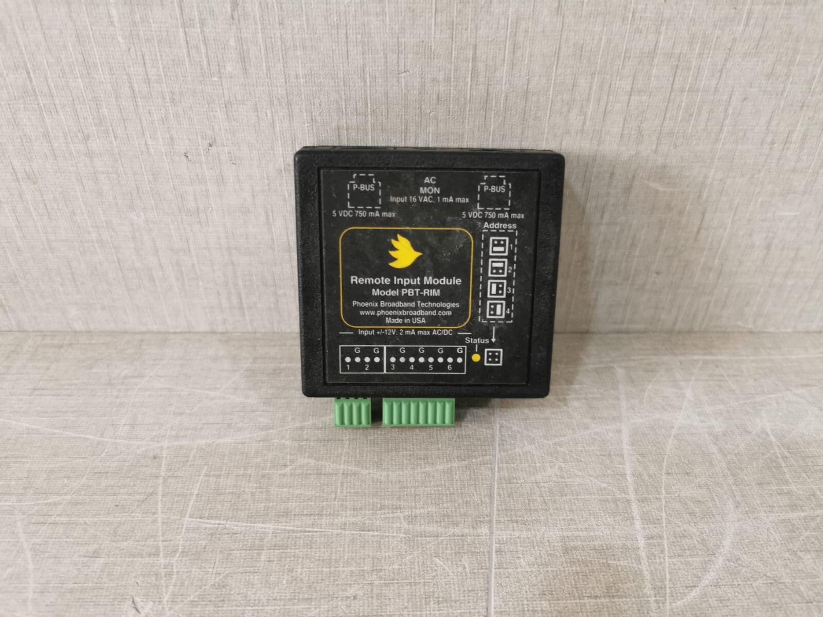Phoenix Contact PBT-RIM Phoenix Broadband Technologies PBT-RIM / PBT-RIM-1 Remote Input Module 2
