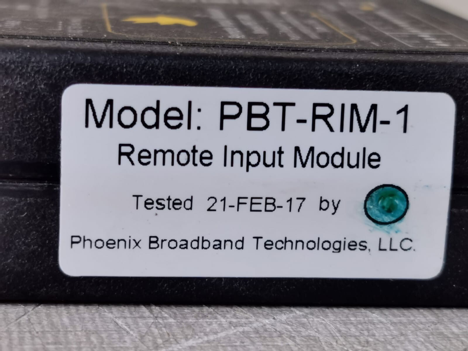 Phoenix Contact PBT-RIM Phoenix Broadband Technologies PBT-RIM / PBT-RIM-1 Remote Input Module 3