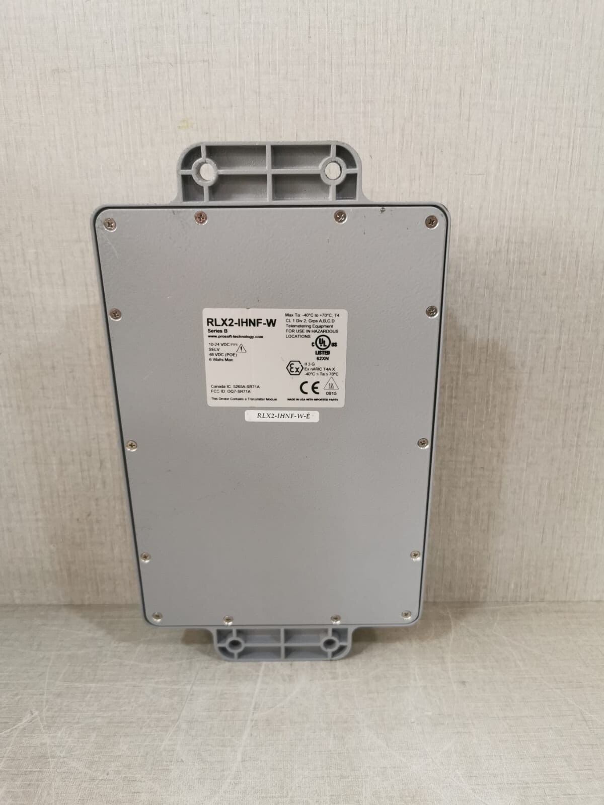 ProSoft RLX2-IHNF-W ProSoft Technology RadioLinx RLX2-IHNF-W 802.11abgn Fast Industrial HotSpot 7