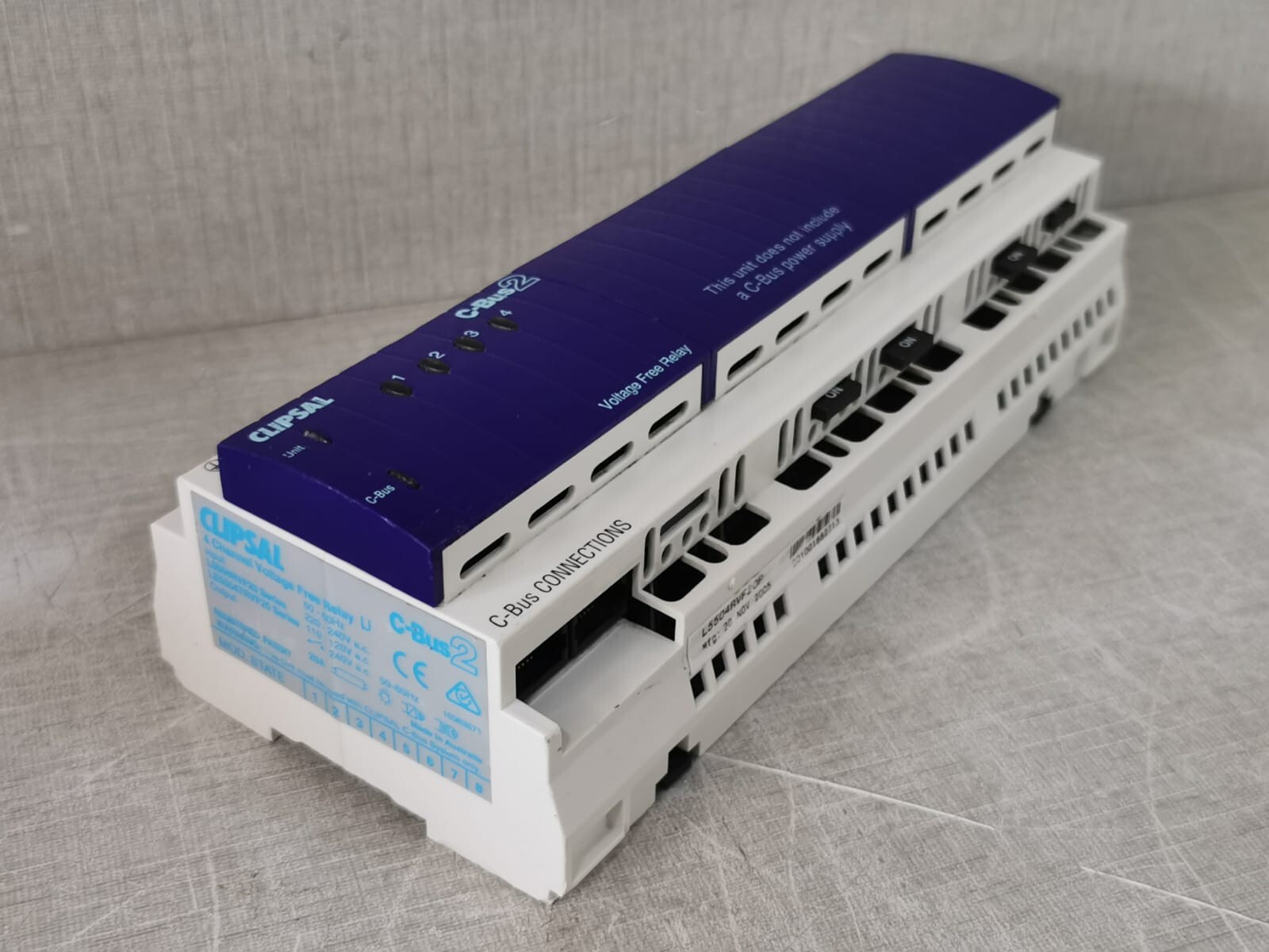 GE MFG-2005 CLIPSAL C-BUS2 L5504RVF20/LE5504TRVF20 4-CHANNEL VOLTAGE FREE RELAY(MFG-2005) 10