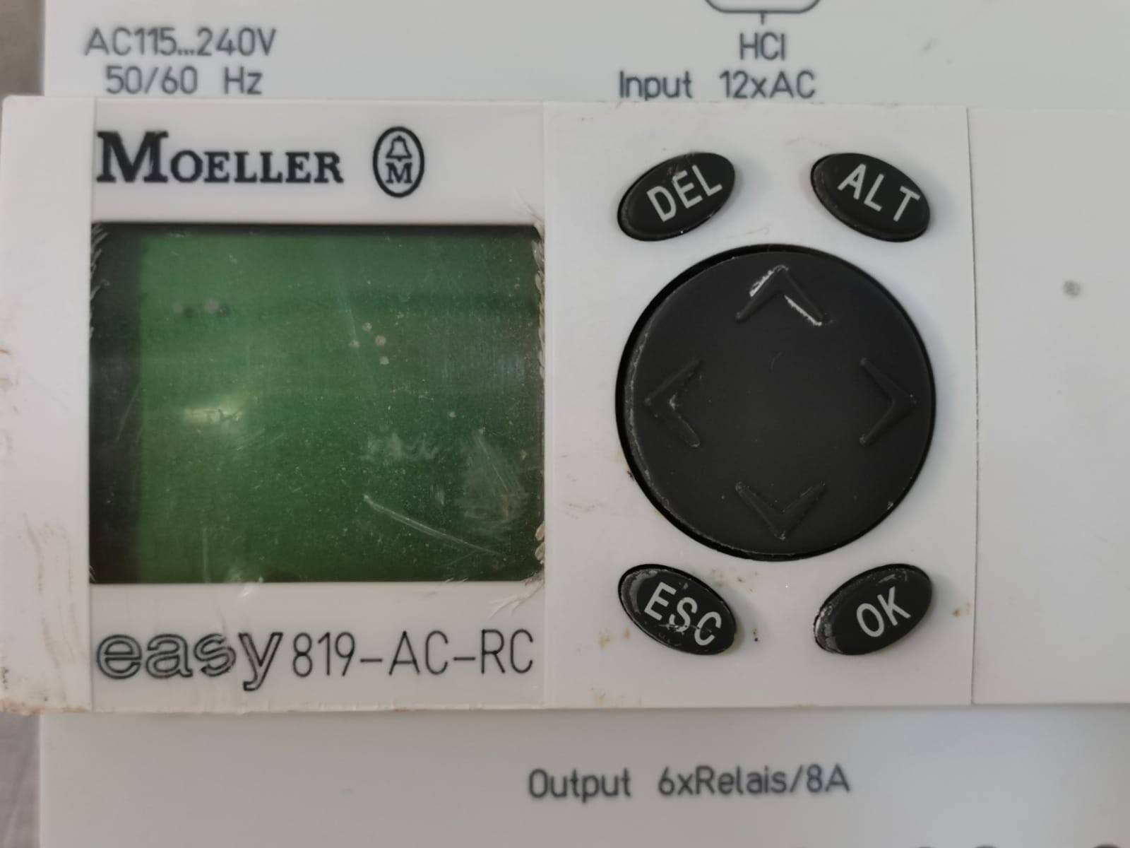 Moeller EASY 819-AC-RC MOELLER EASY 819-AC-RC OUTPUT 6XRELAYS/8A PROGRAMMABLE RELAY 2
