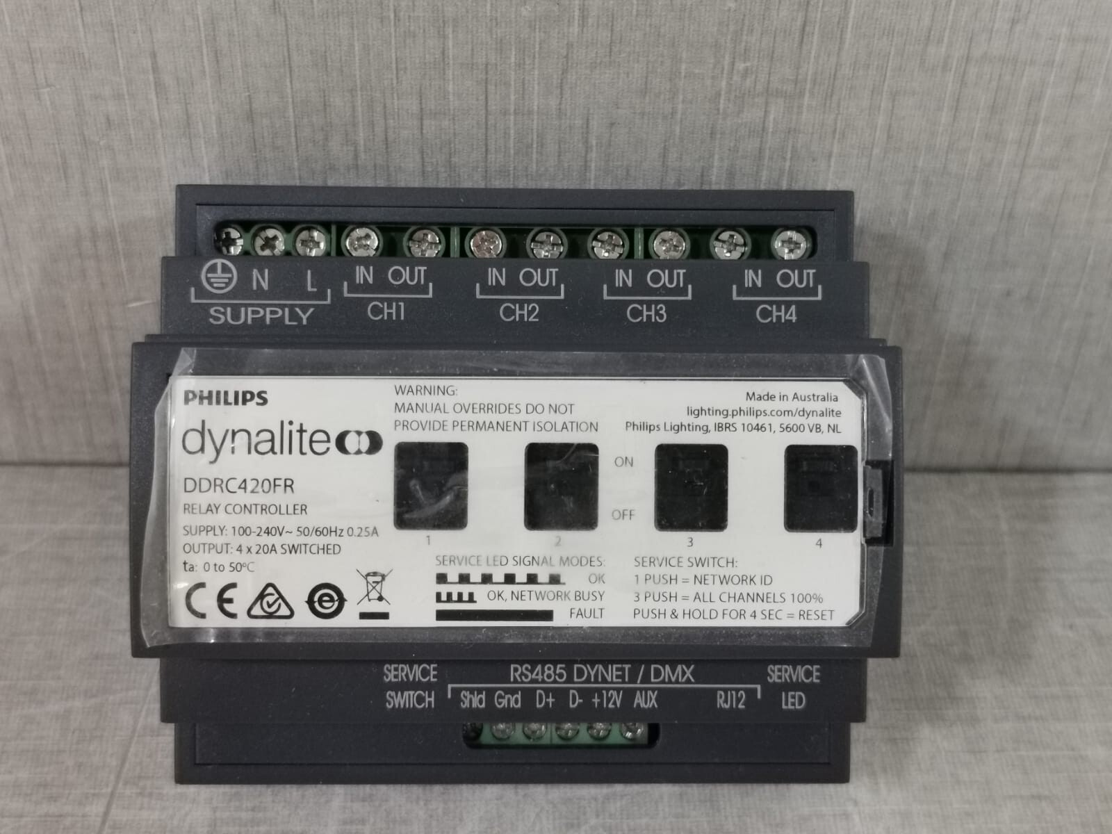 Philips DDRC420FR Philips Dynalite DDRC420FR Relay Controller 2