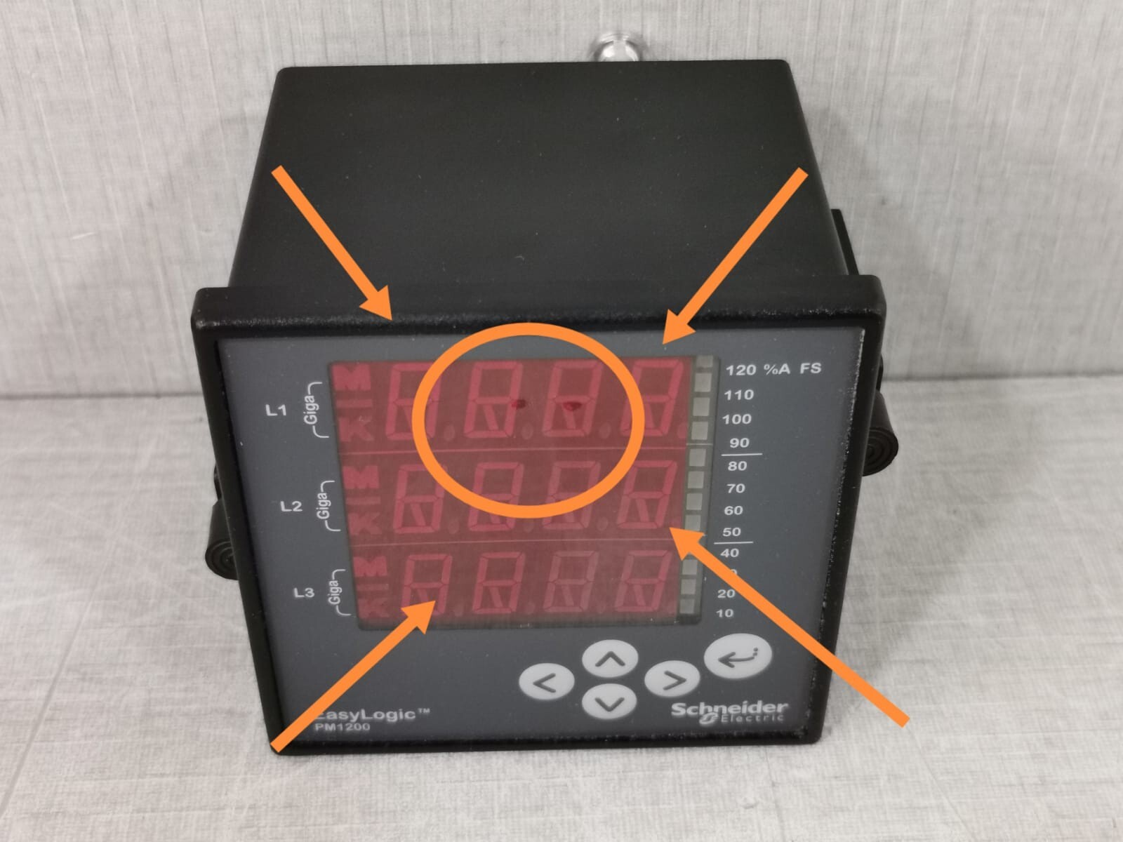 Schneider Electric METSEPM1200 SCHNEIDER ELECTRIC EASYLOGIC PM1200 /METSEPM1200 POWER METER-SPOT ON THE SCREEN 5