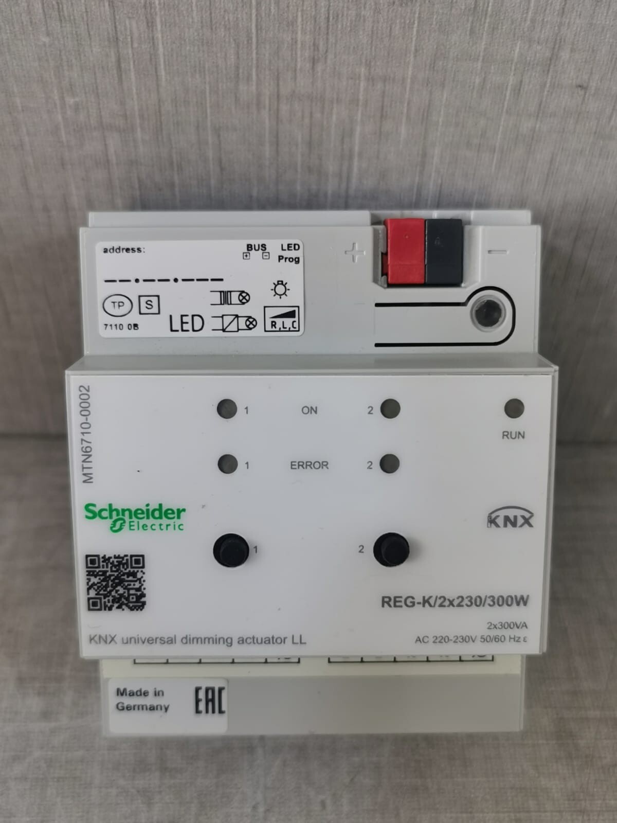 Schneider Electric MTN6710-0002 SCHNEIDER ELECTRIC MTN6710-0002 KNX UNIVERSAL DIMMING ACTUATOR 2