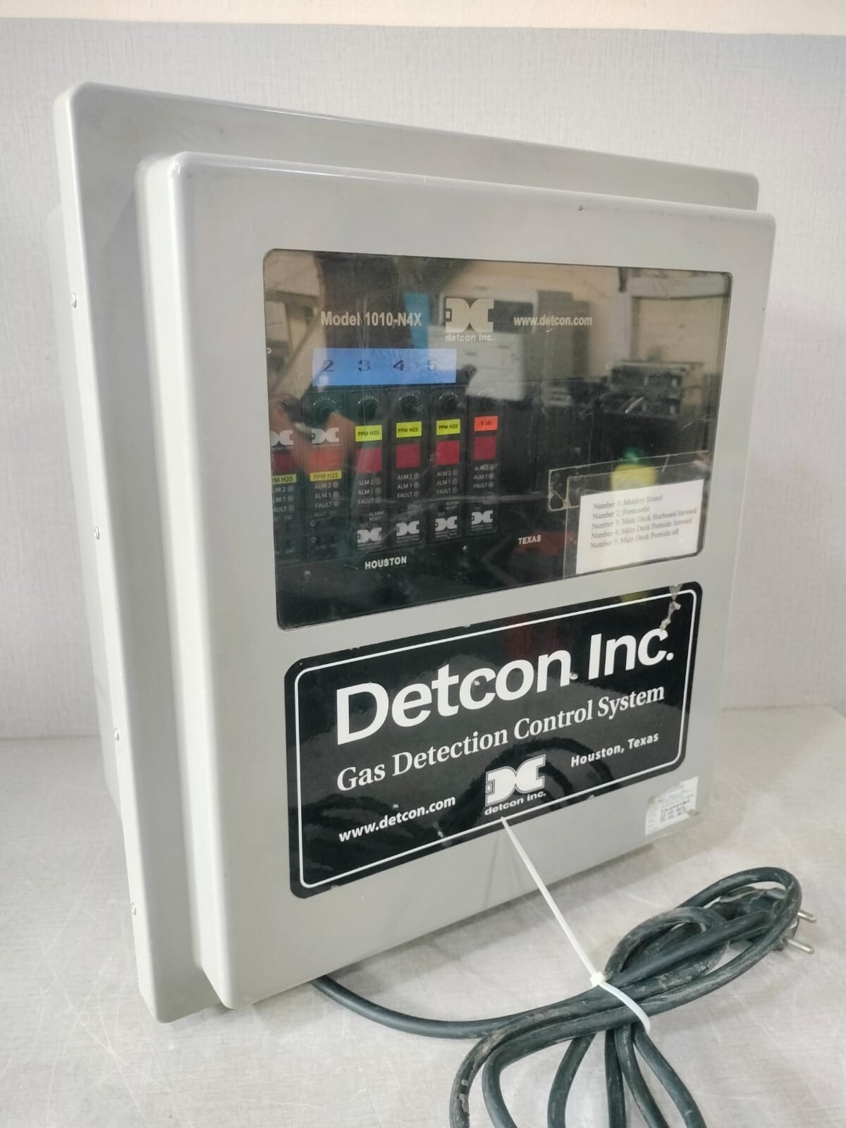 DETCON MODEL-1010 Detcon Model 1010-N4X PN: AM1648 Gas Detection Control System 5