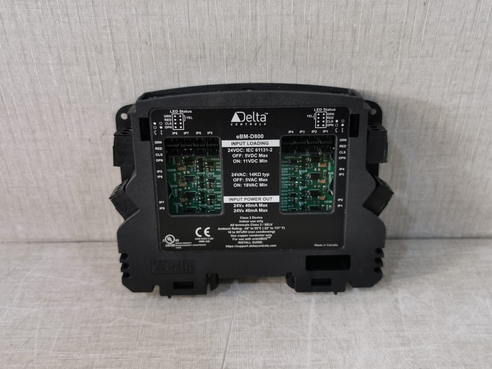 Delta D800 Delta Controls eBM-D800 Earthright EnteLiBUS 375613 8