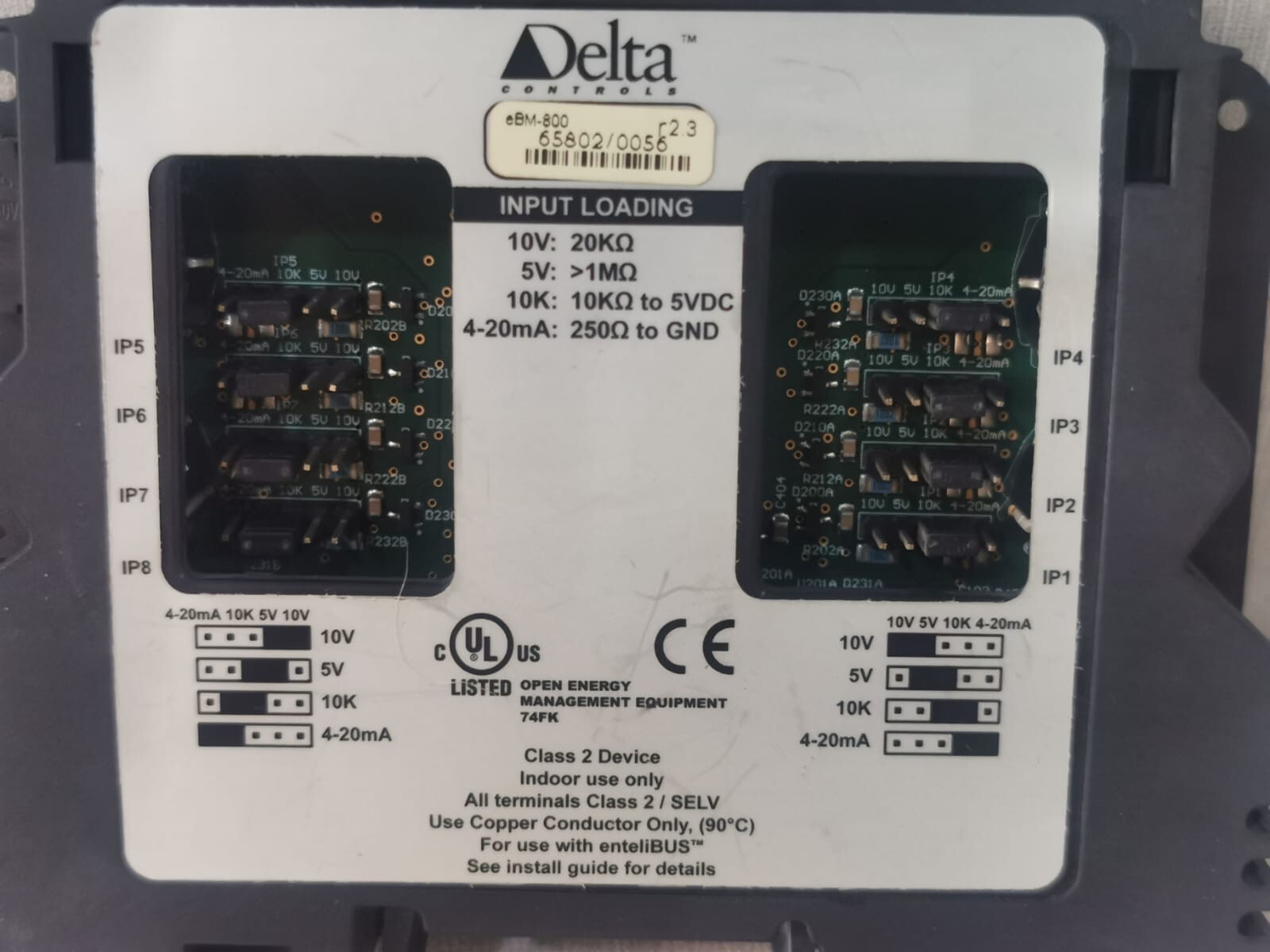 DELTA CONTROLS eBM-800 DELTA CONTROLS eBM-800 R2.3 enteliBUS I/O MODULES 2