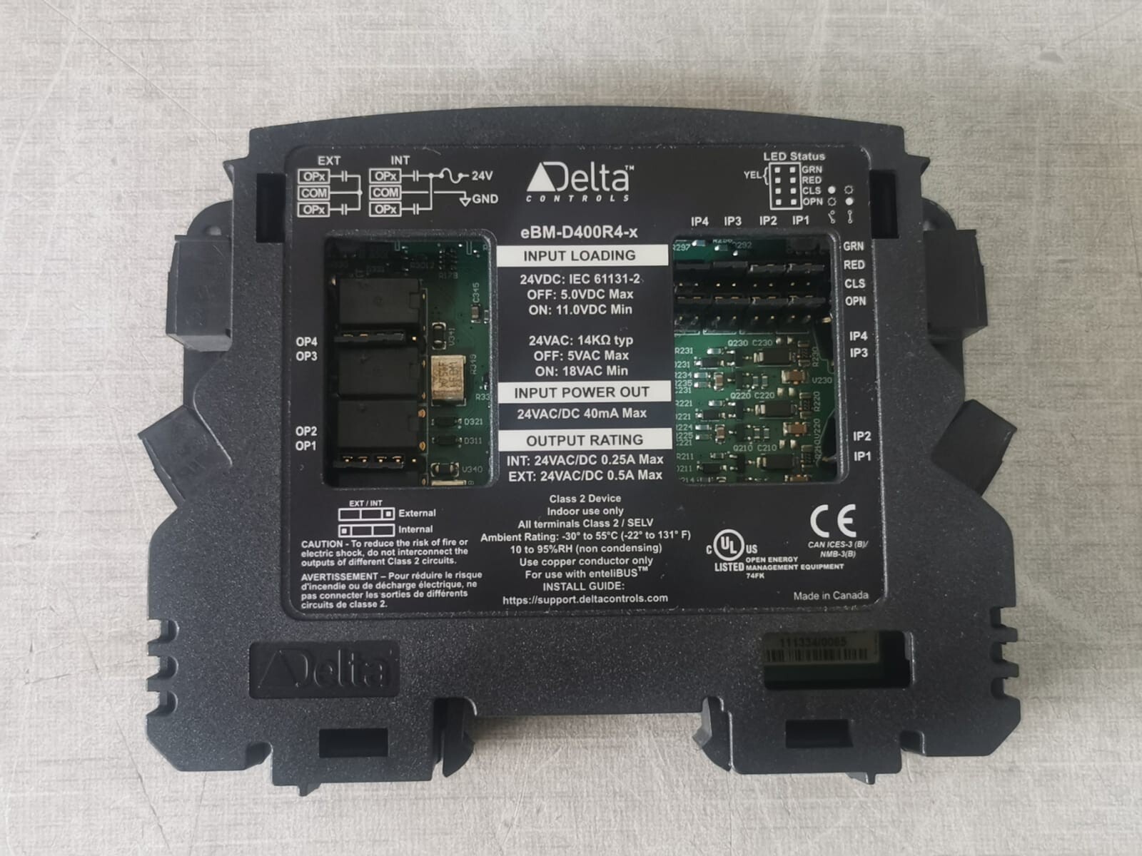 Delta Controls eBM-D400R4 Delta Controls eBM-D400R4 EarthRight Entelibus 4