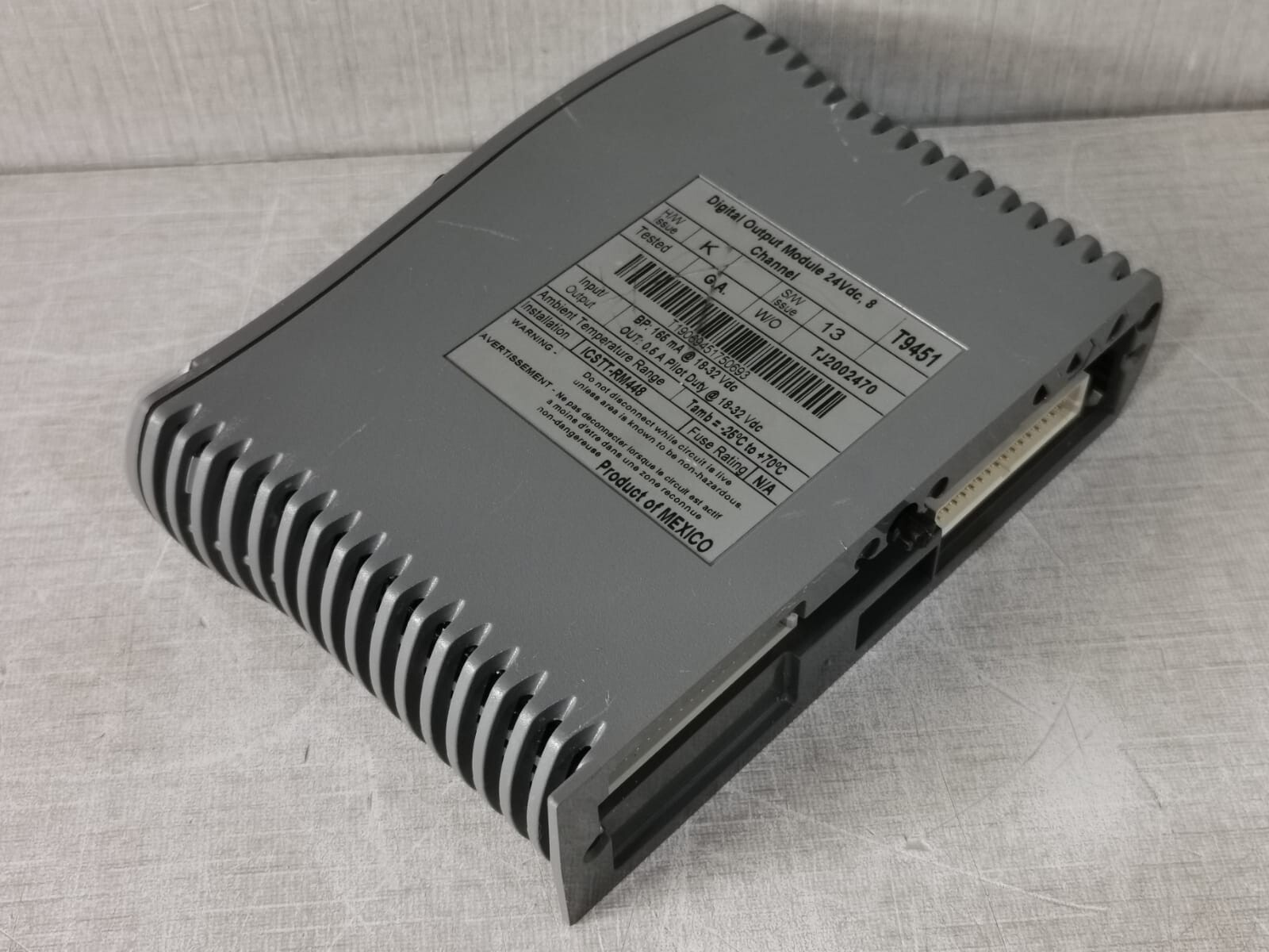 Rockwell T9451 ROCKWELL AUTOMATION AADVANCE 9451 DO DIGITAL OUTPUT MODULE 24VDC,8 CHANNEL T9451 10