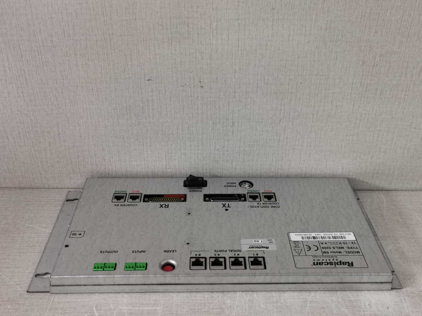 RAPISCAN SYSTEM MELS 5208 RAPISCAN SYSTEM METOR 6M /MELS 5208 WALK-THROUGH METAL DETECTOR 8101220 7