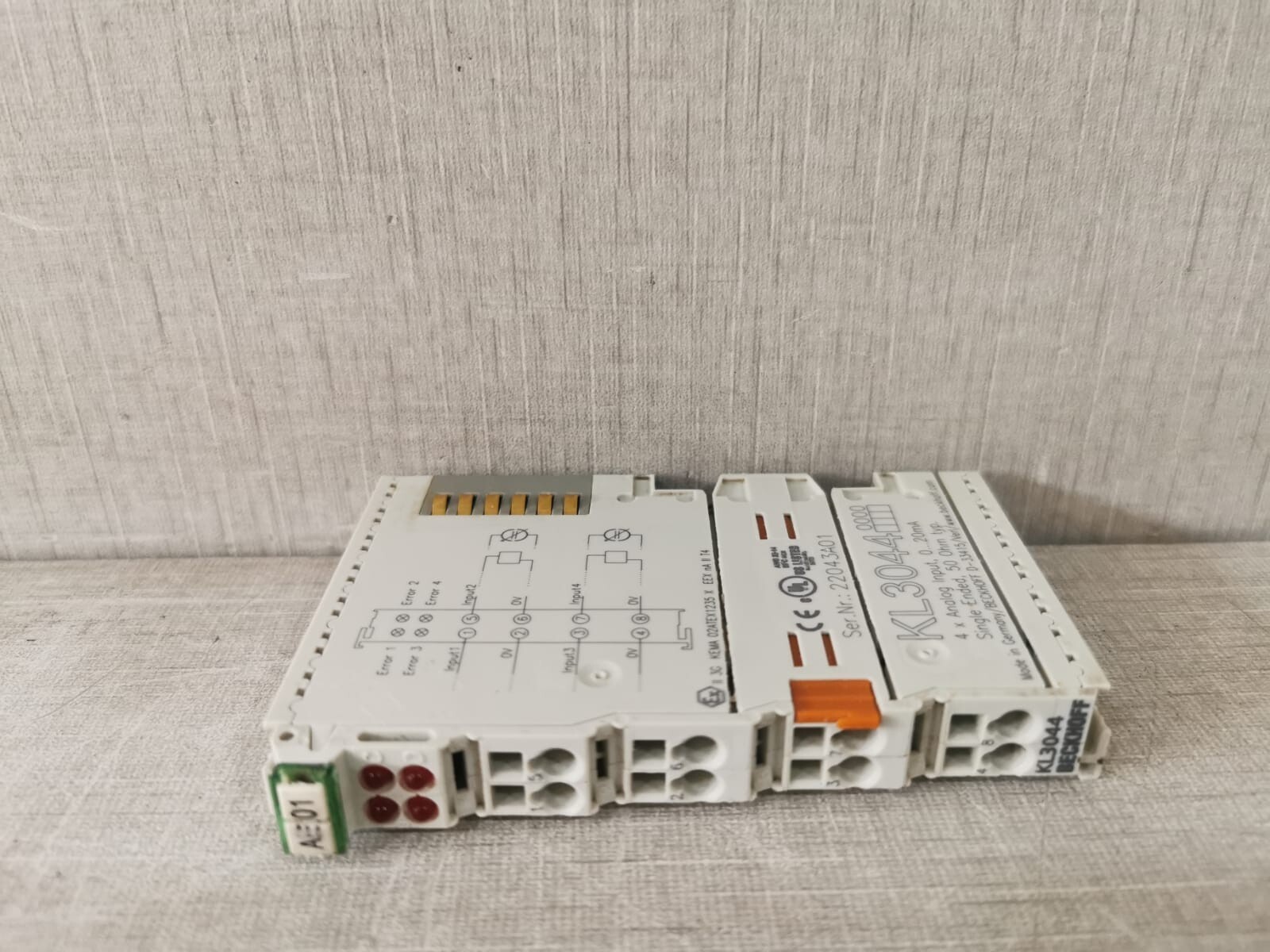 Beckhoff KL3044 BECKOFF KL3044 4X ANALOG INPUT 3