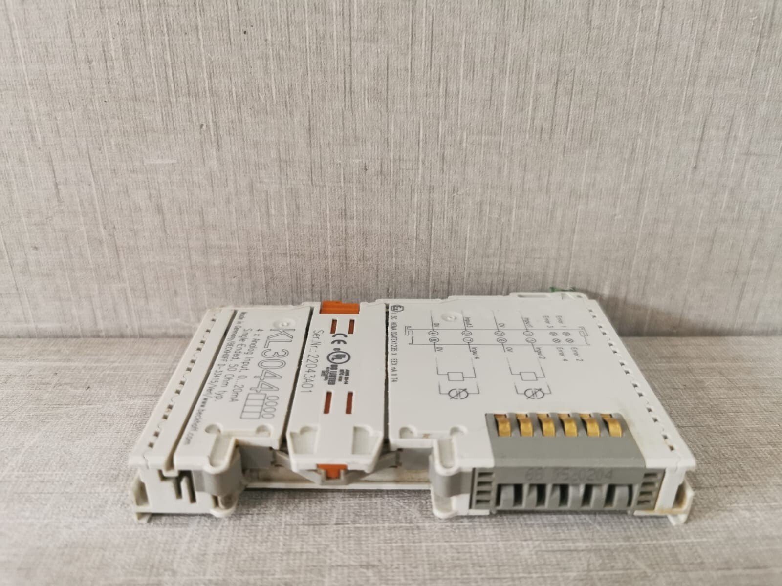Beckhoff KL3044 BECKOFF KL3044 4X ANALOG INPUT 4