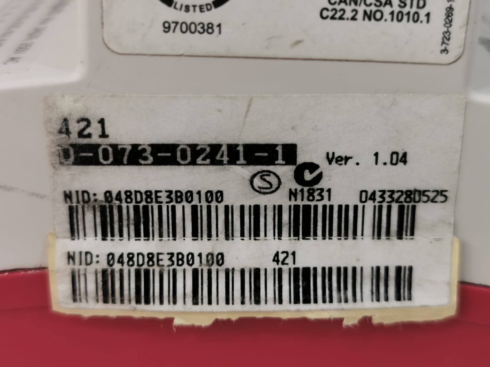 Schneider Electric XENTA-421 TAC XENTA 421 CONTROLLER I/O MODULE 0-073-0241-1 4