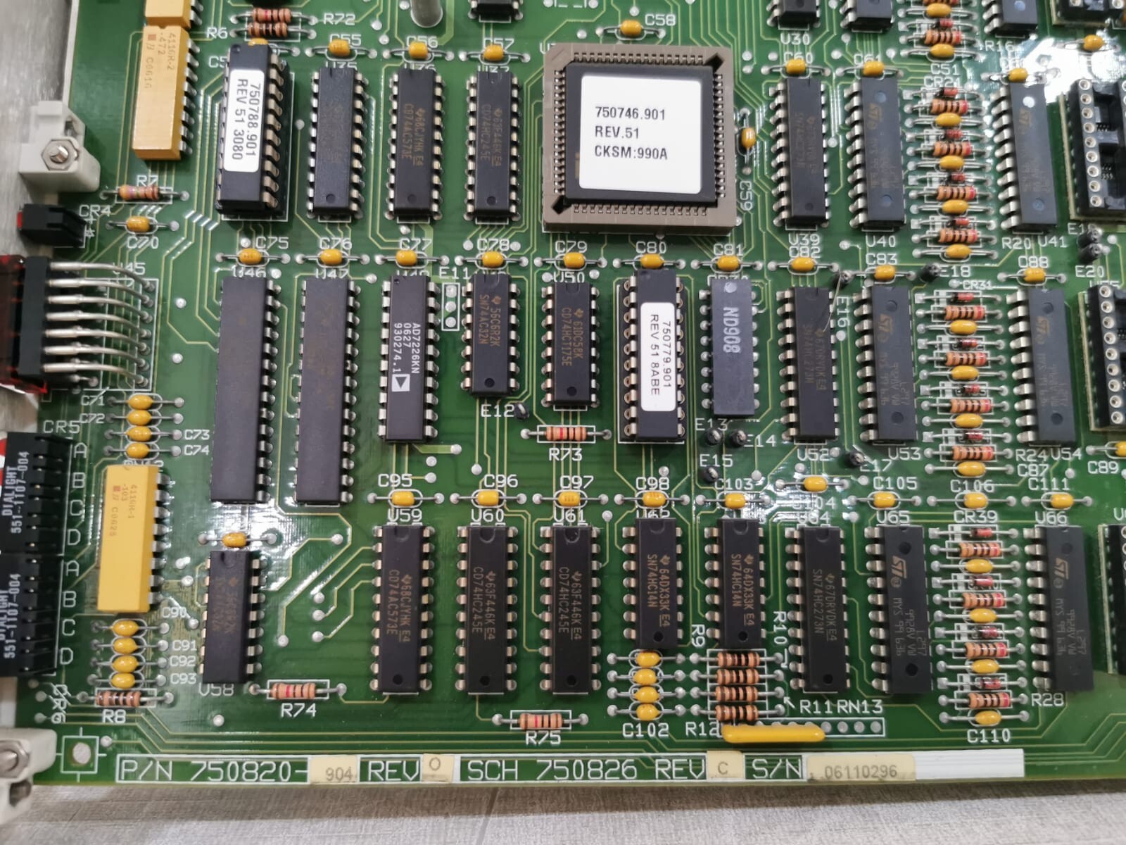 Siemens SCH 750826 REV.C SIEMENS 750820-904 REV O /SCH 750826 REV.C MOTOR CONTROL BOARD 3