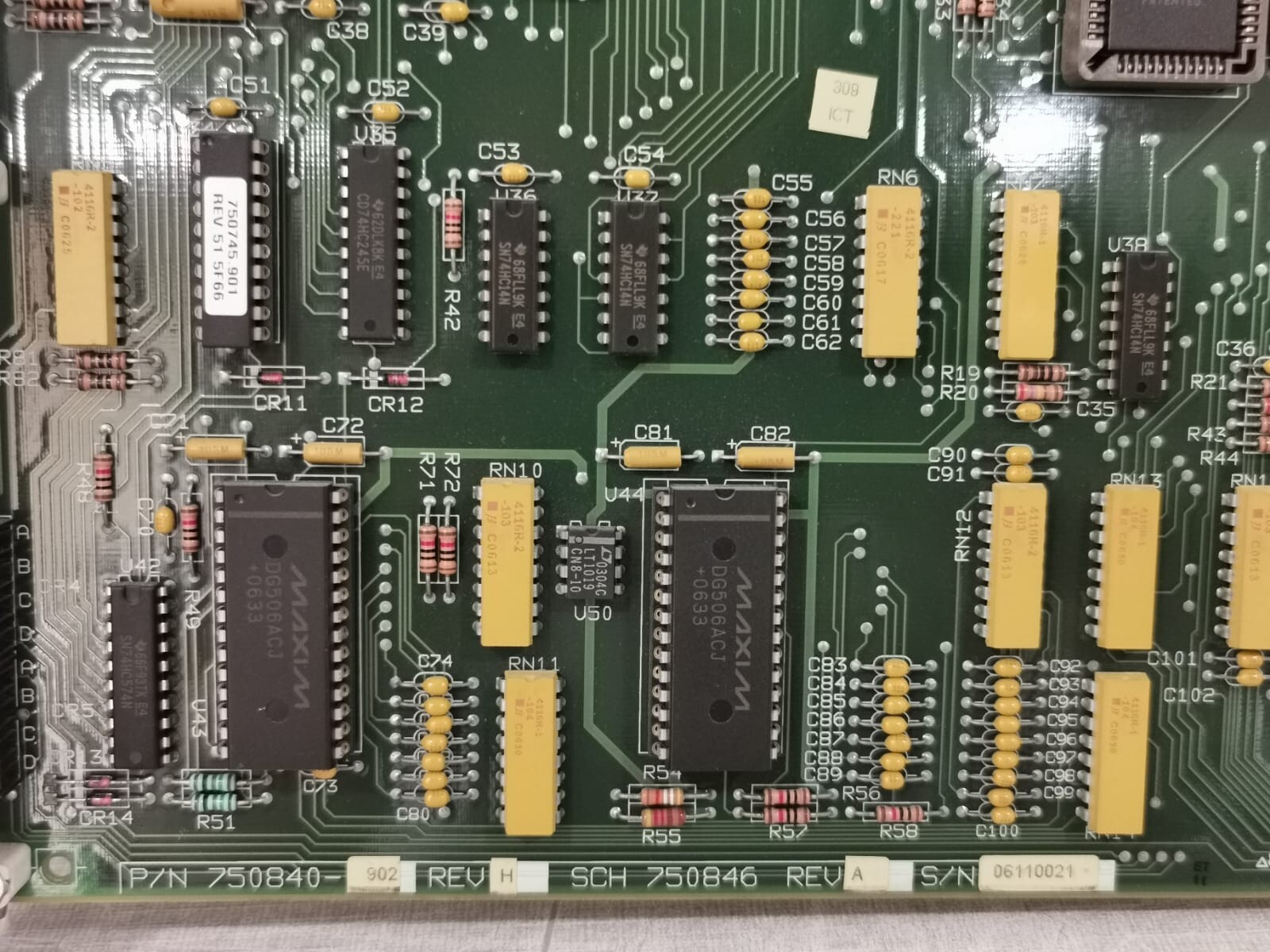 Siemens SCH 750846 REV.A Siemens 750840 902 Rev.h /SCH 750846 Rev.a Auxiliary Industrial Board 5
