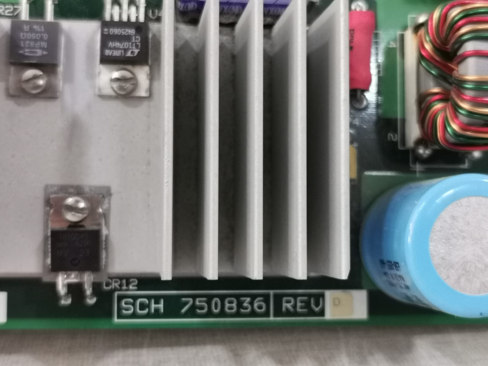 Siemens SCH 750836 REV.D SIEMENS 750830-903 REV.S /SCH 750836 REV.D PHOTOMETER CONTROL BOARD 6