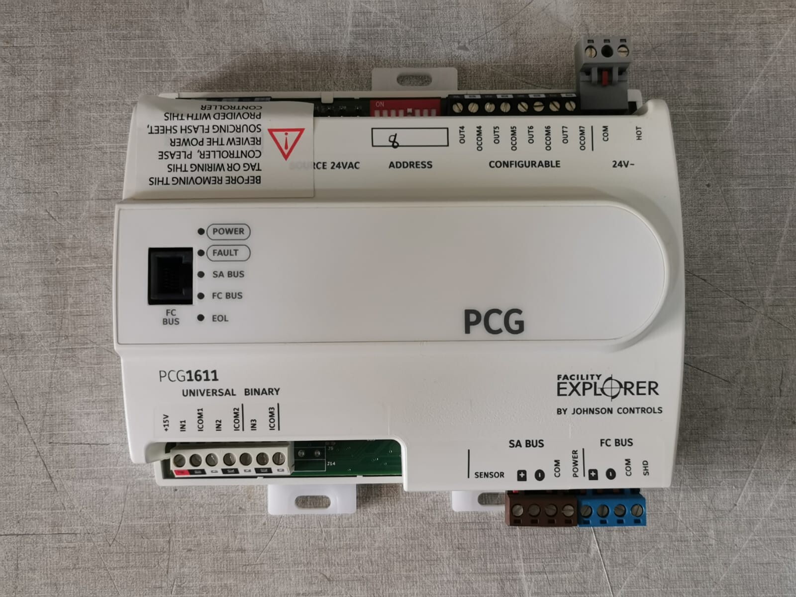 Johnson Controls FX-PCG1611-1 PCG1611 Johnson Controls FX-PCG1611-1 Programmable Controller 4