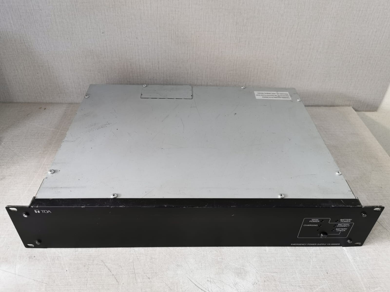 TOA CORPORATION VX-2000DS TOA VX-2000DS EMERGENCY POWER SUPPLY 5