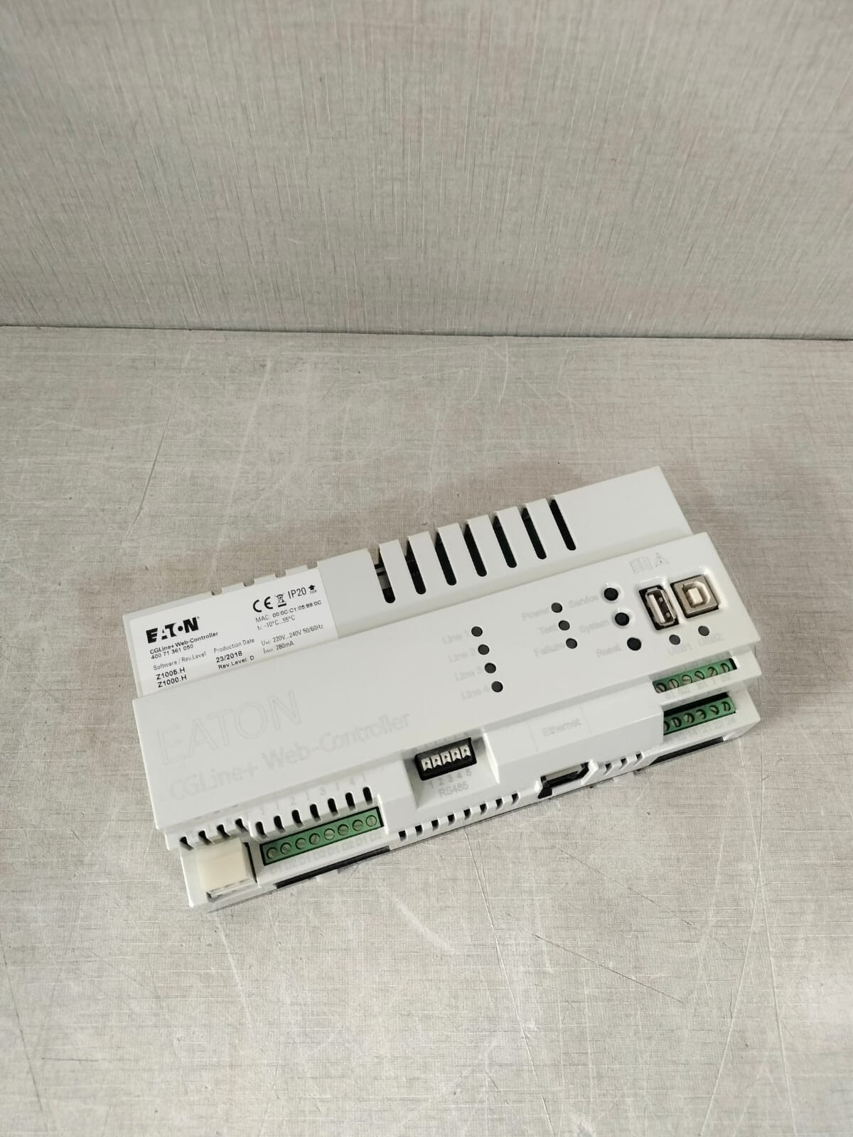Eaton Rev,Level D Z1005.H/Z1000.H EATON CGLine+Web-Controller 400 71 361 050 Software Rev,Level D Z1005.H/Z1000.H 5