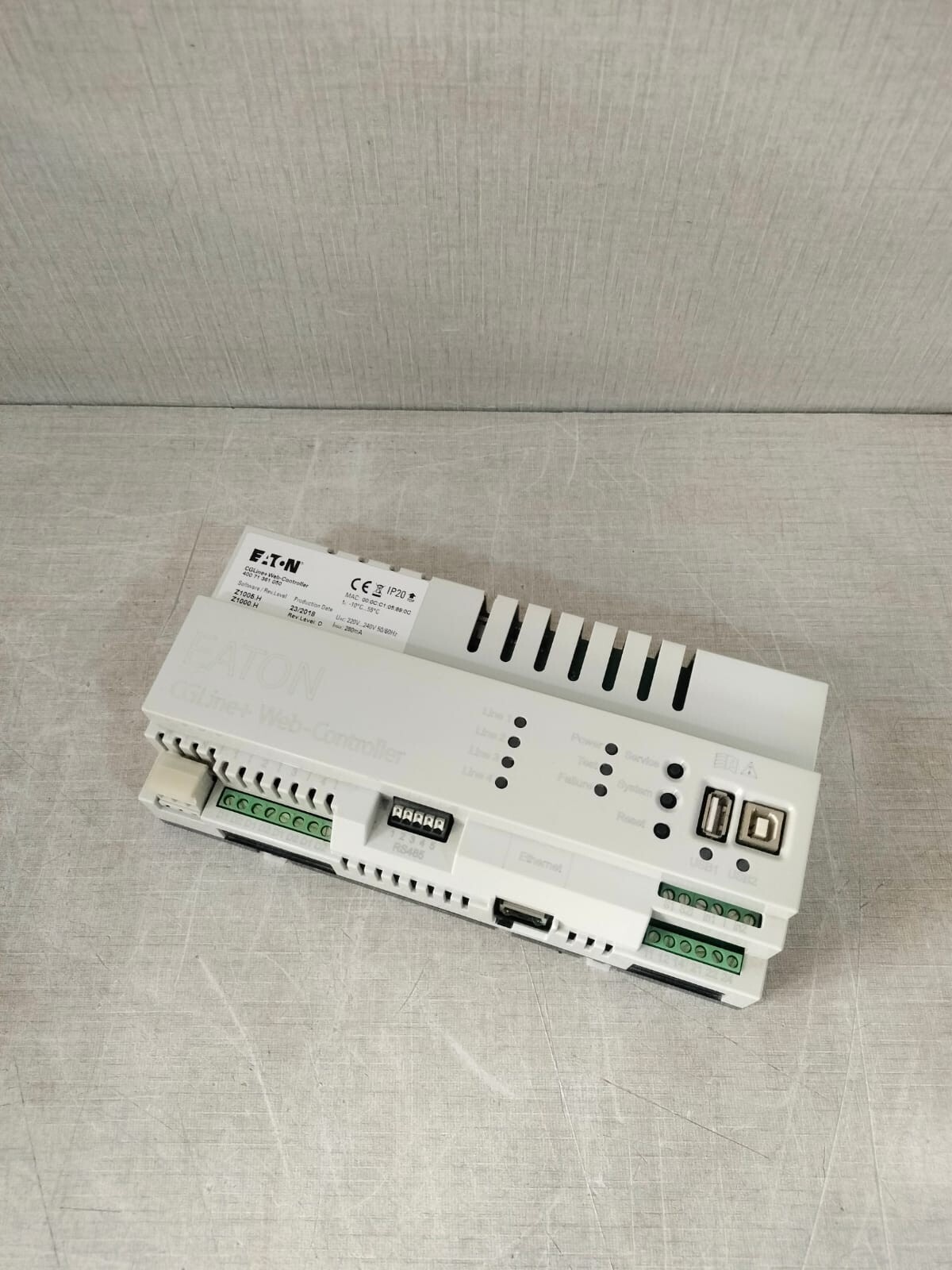 Eaton Rev,Level D Z1005.H/Z1000.H EATON CGLine+Web-Controller 400 71 361 050 Software Rev,Level D Z1005.H/Z1000.H 6