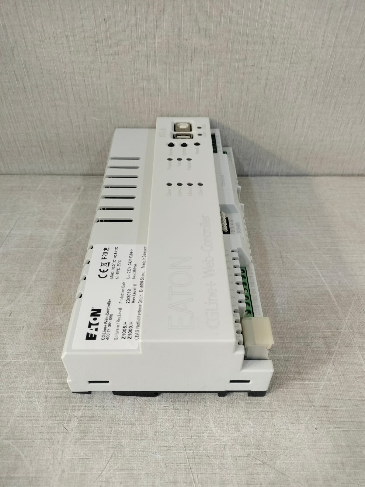 Eaton Rev,Level D Z1005.H/Z1000.H EATON CGLine+Web-Controller 400 71 361 050 Software Rev,Level D Z1005.H/Z1000.H 8