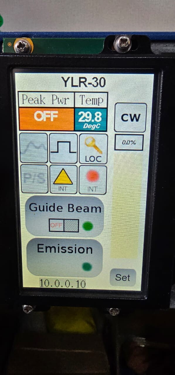 IPG LASER YLR-30** IPG LASER YLR-30 MODULE 100-240 VAC1PH 50/60 Hz 4