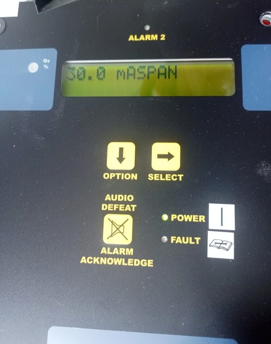 ENMET ISA-60M GAS OXYGEN MONITOR ALARM2 3RELAY 100-240VAC,0/9A.50/60Hz -W/O CLIP
