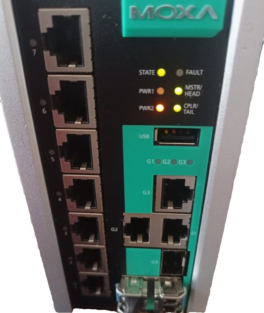 moxa EDS-510E-3GTXSFP-T / EDS-510E-3GTXSFP MOXA EDS-510E-3GTXSFP-T / EDS-510E-3GTXSFP REV 1.0.1 12-48VDC 3