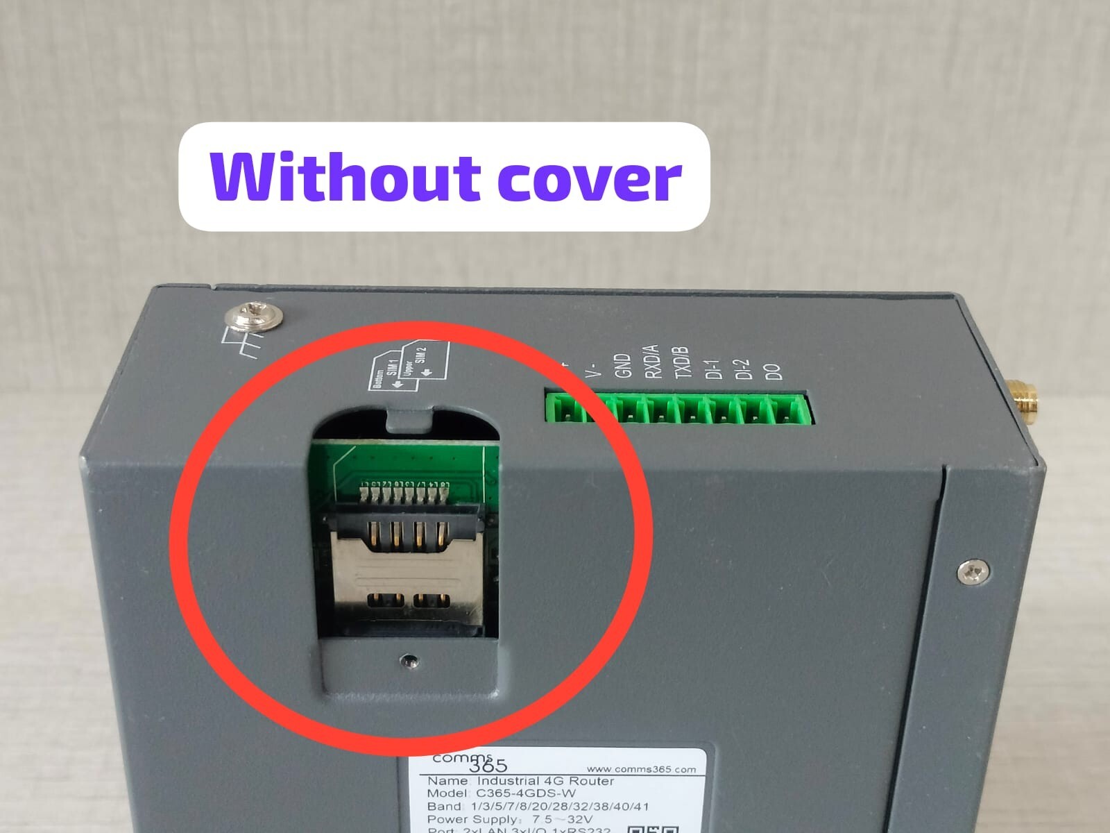 COMMS 365 C365-4GDS-W COMMS 365 C365-4GDS-W INDUSTRIAL 4G ROUTER - UNIT ONLY 8