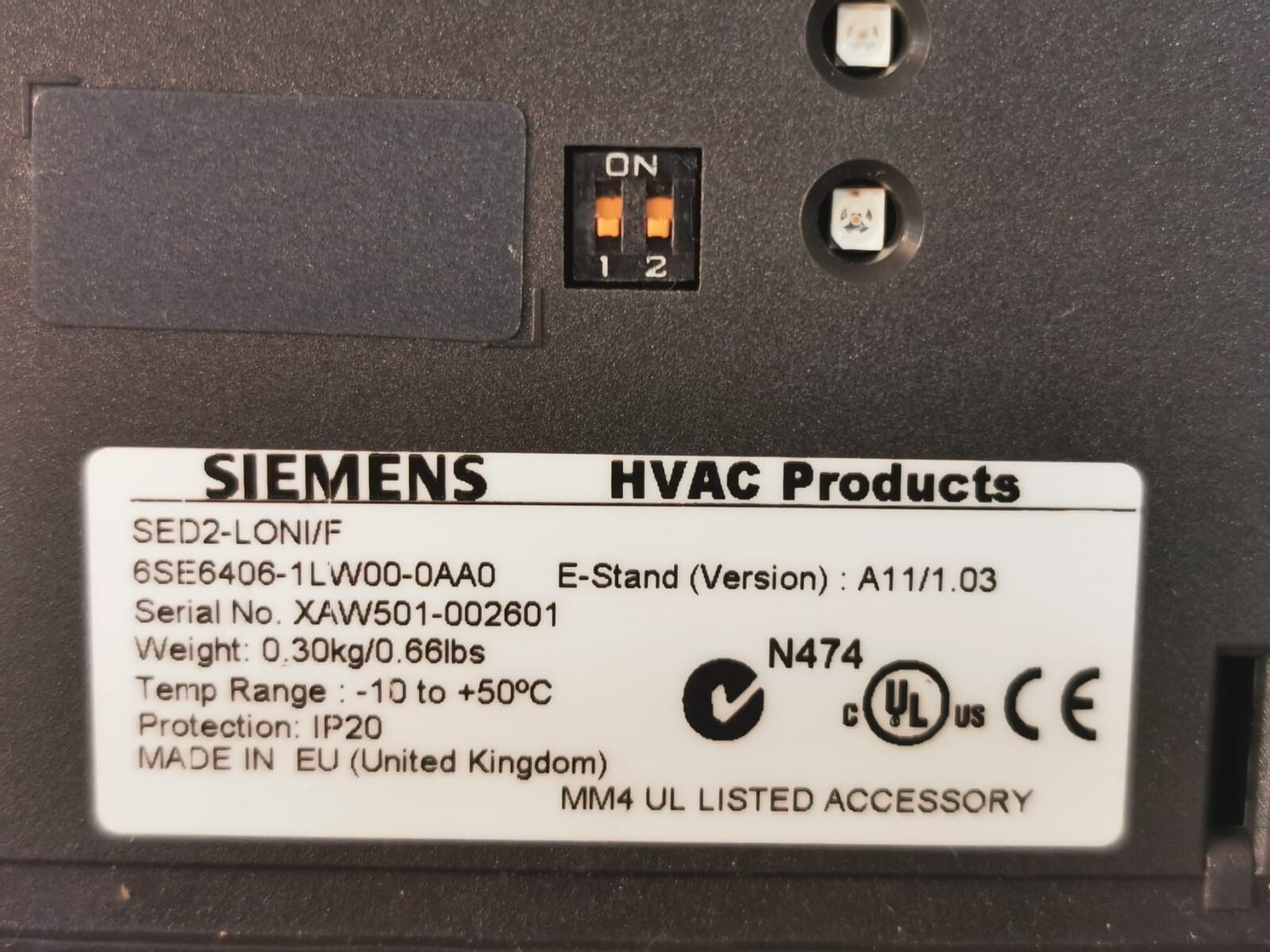 Siemens 6SE6406-1LW00-0AA0 SIEMENS SED2-LONI/F / 6SE6406-1LW00-0AA0 V.A11/1.03 3