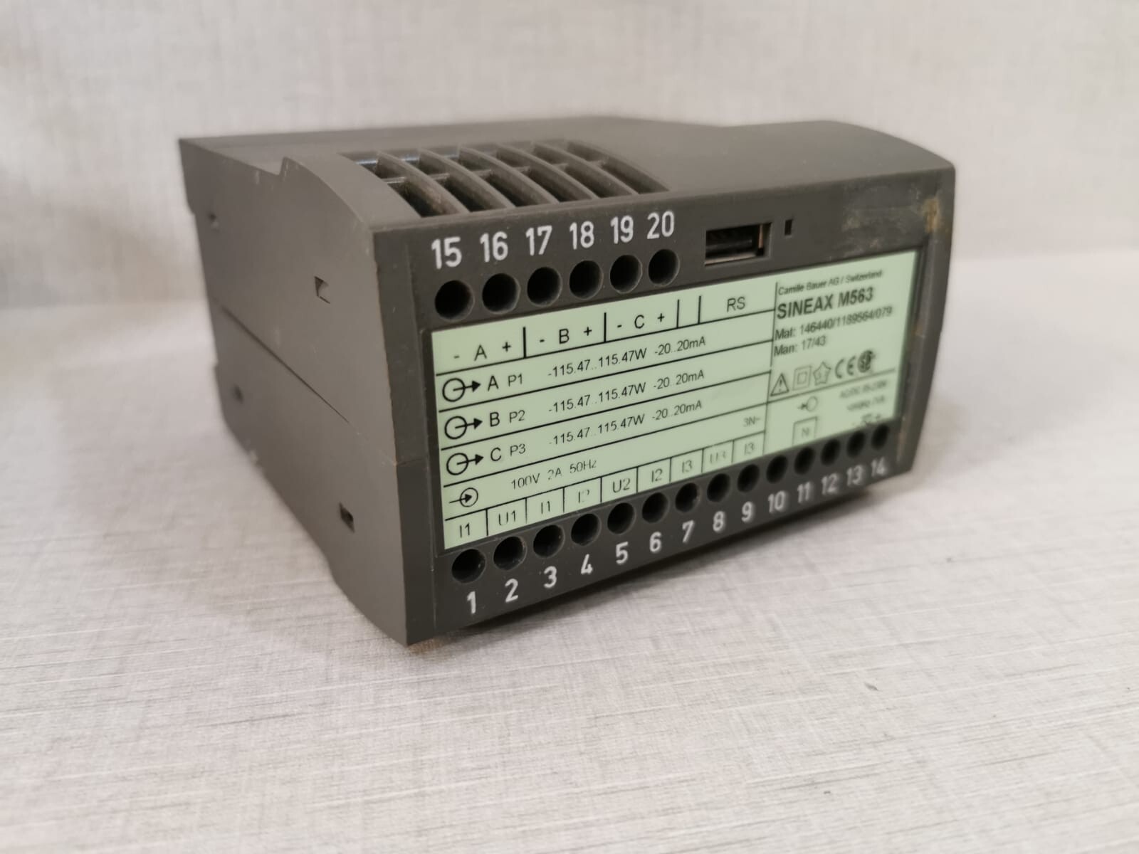 Camille Bauer M563 Camille Bauer SINEAX M563 Programmable Multi-transducer 6