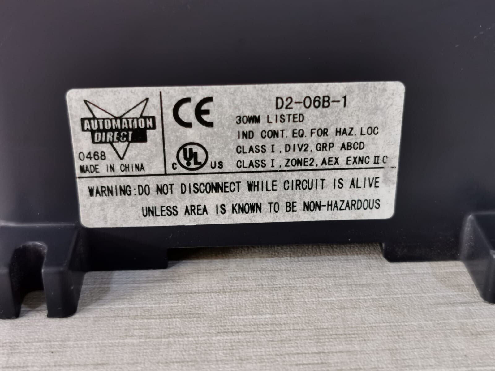 AutomationDirect DIRECT LOGIC 205 AUTOMATION DIRECT KOYO DIRECT LOGIC 205, D2-06B-1 3