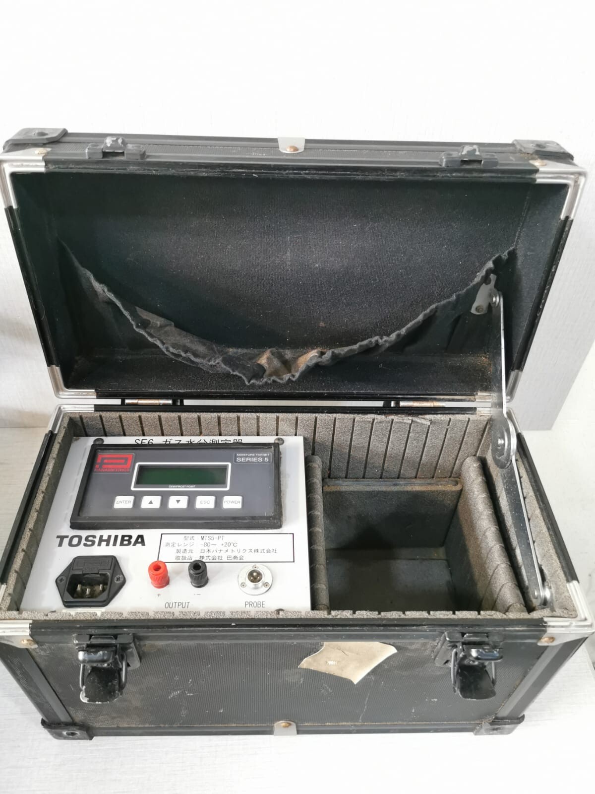 Toshiba MTS5-PT TOSHIBA SF6 GAS MOISTURE METER SERIES 5 MTS5-PT WITH CABLE ONLY 2