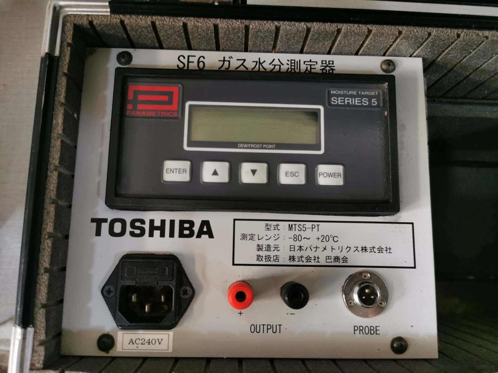 Toshiba MTS5-PT TOSHIBA SF6 GAS MOISTURE METER SERIES 5 MTS5-PT WITH CABLE ONLY 7
