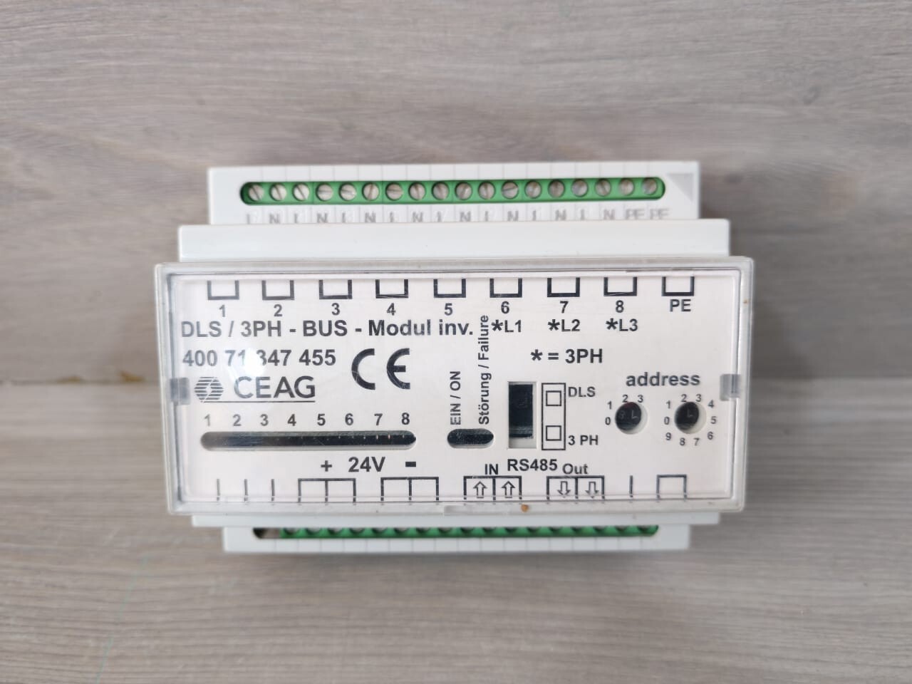 CEAG 400 71 347 455 Z438 CEAG DLS/ 3PH-BUS MODUL INV. 400 71 347 455 Z438 REV.LEVEL F 2