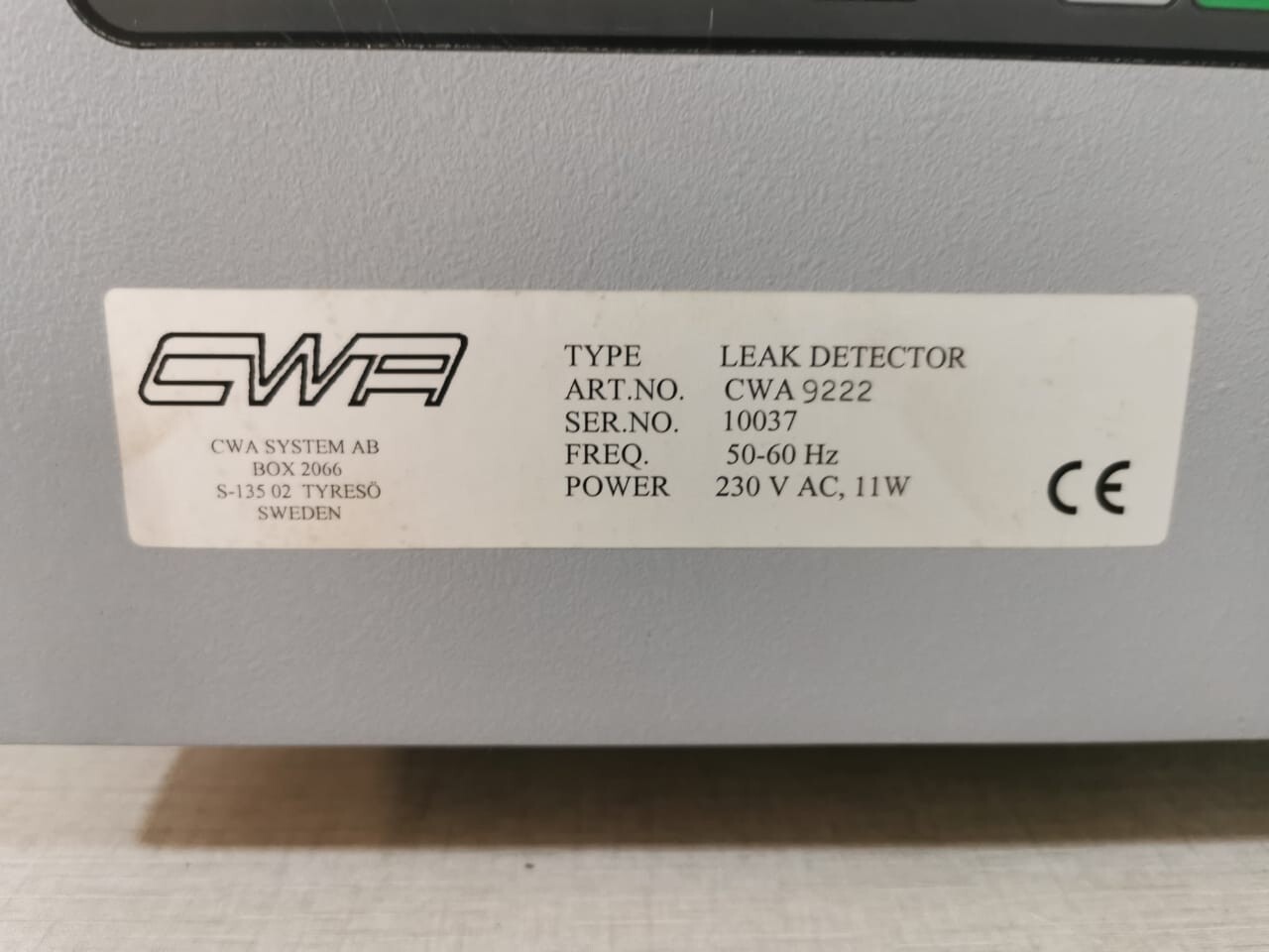 Rockwell Automation CWA-9000 CWA 9000 LEAK DETECTION / LOCATION SYSTEM CWA 9222 CWA SYSTEM AB BOX 10