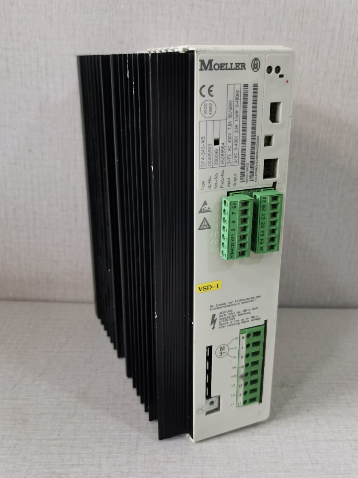 Moeller DF4-340-1K5 Moeller DF4-340-1K5 Frequency Inverter 1.5kW 5
