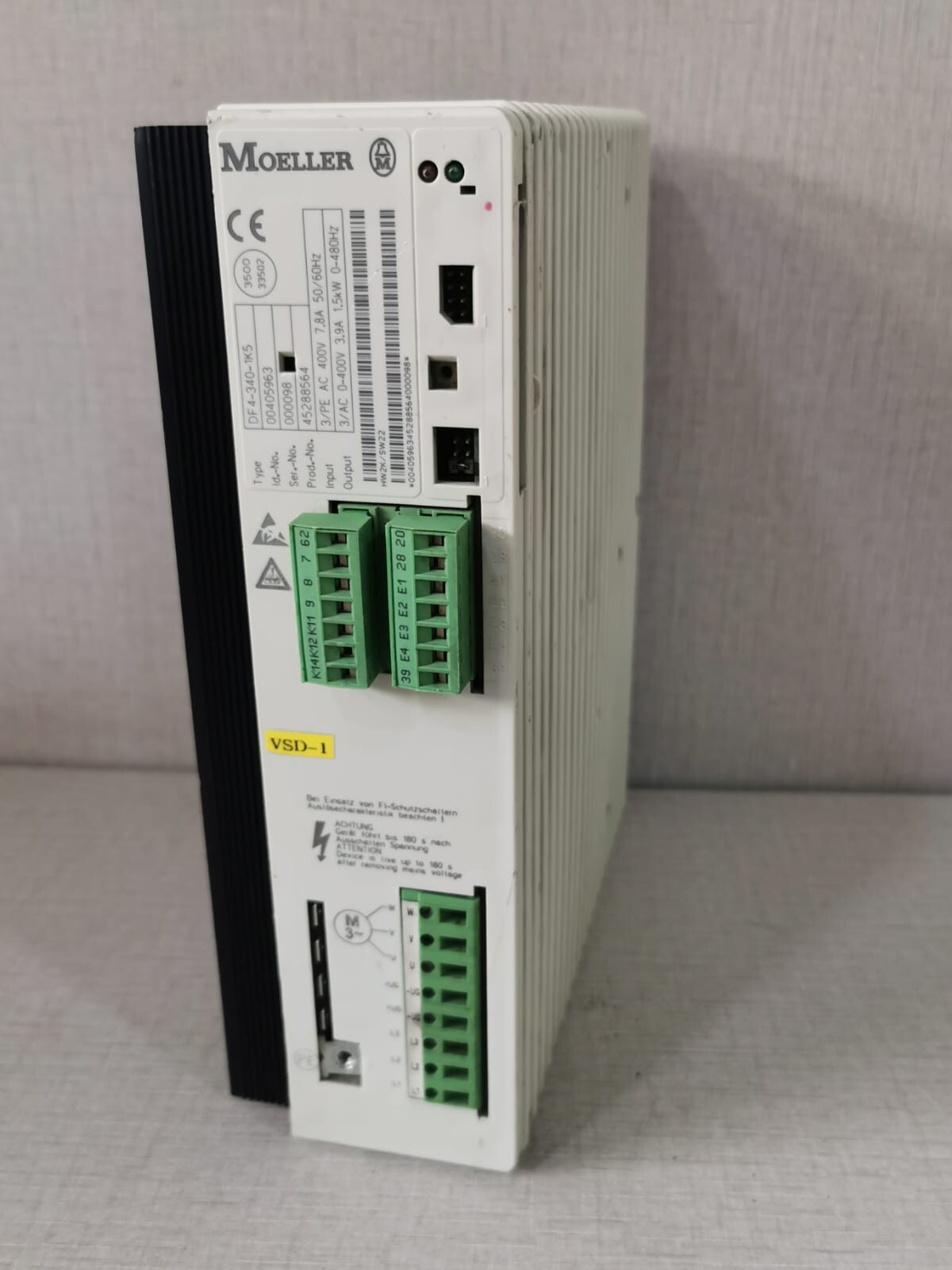 Moeller DF4-340-1K5 Moeller DF4-340-1K5 Frequency Inverter 1.5kW 6