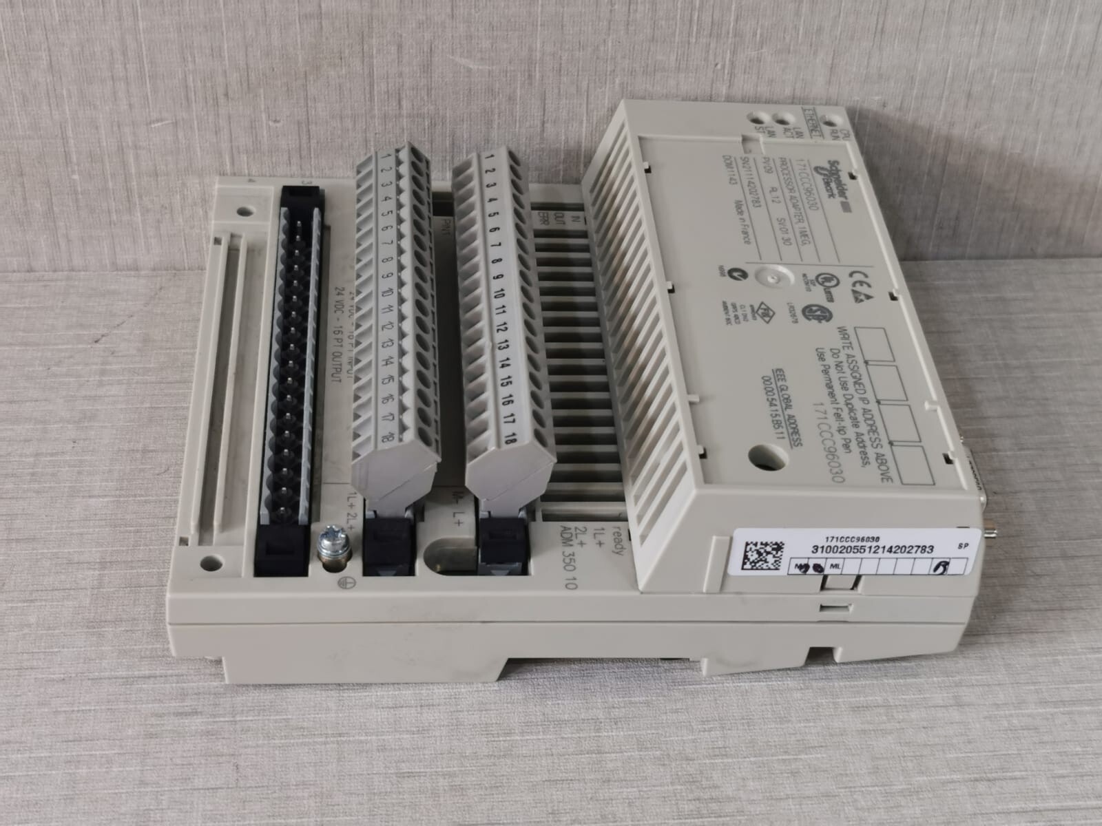 Schneider Electric 171CCC96030 Schneider Electric 171CCC96030 Processor Adapter with BASE 170ADM35010 9