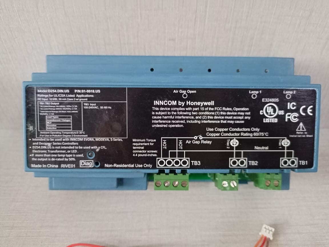 Honeywell D254.DIN.US Honeywell D254.DIN.US Rail Lamp Dimmer P/N: 01-9918.US WITH 02-9922 REV C BOARD 8