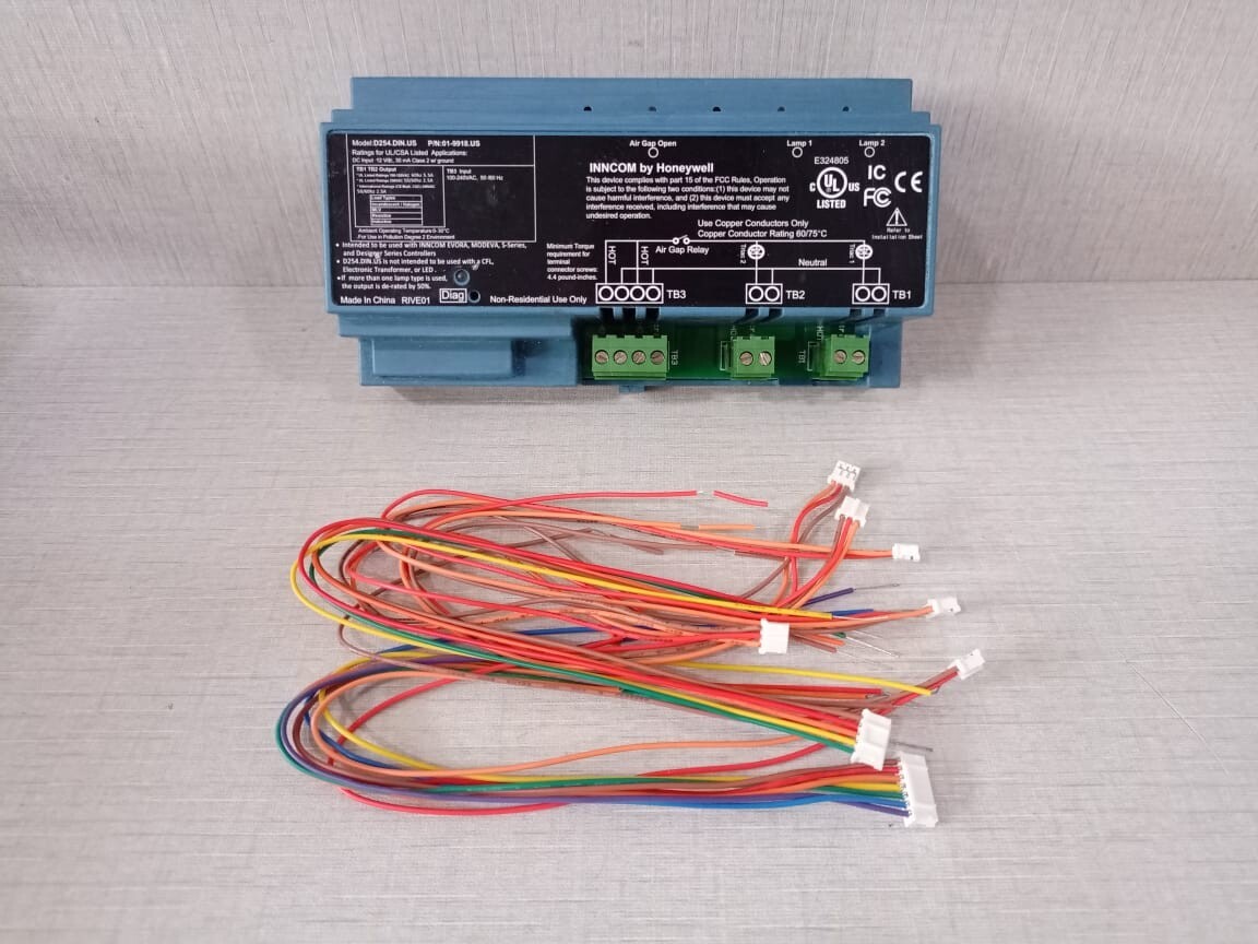Honeywell D254.DIN.US Rail Lamp Dimmer P/N: 01-9918.US WITH 02-9922 REV C BOARD
