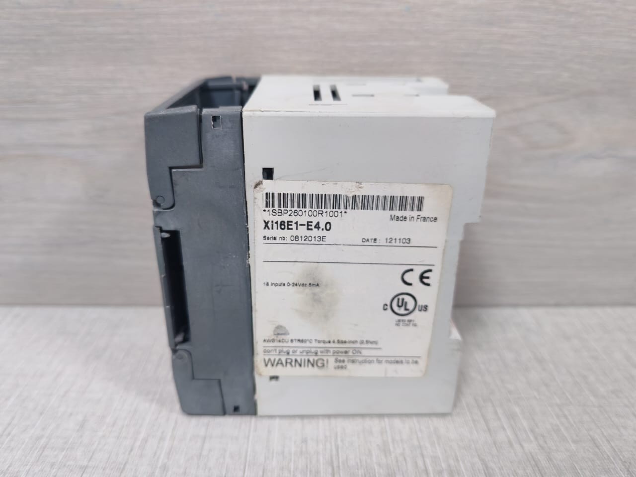 ABB XI16E1-E4.0 ABB XI16E1-E4.0 Extension Digital Input Module 16 24VDC INPUTS 1SBP260100R1001 3