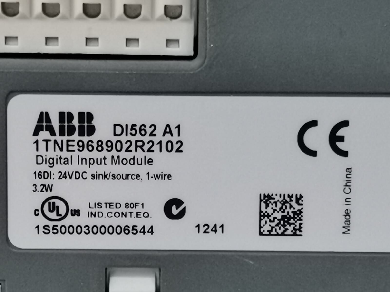 ABB 1TNE968902R2102 ABB DI562 A1 DIGITAL INPUT MODULE 1TNE968902R2102 2