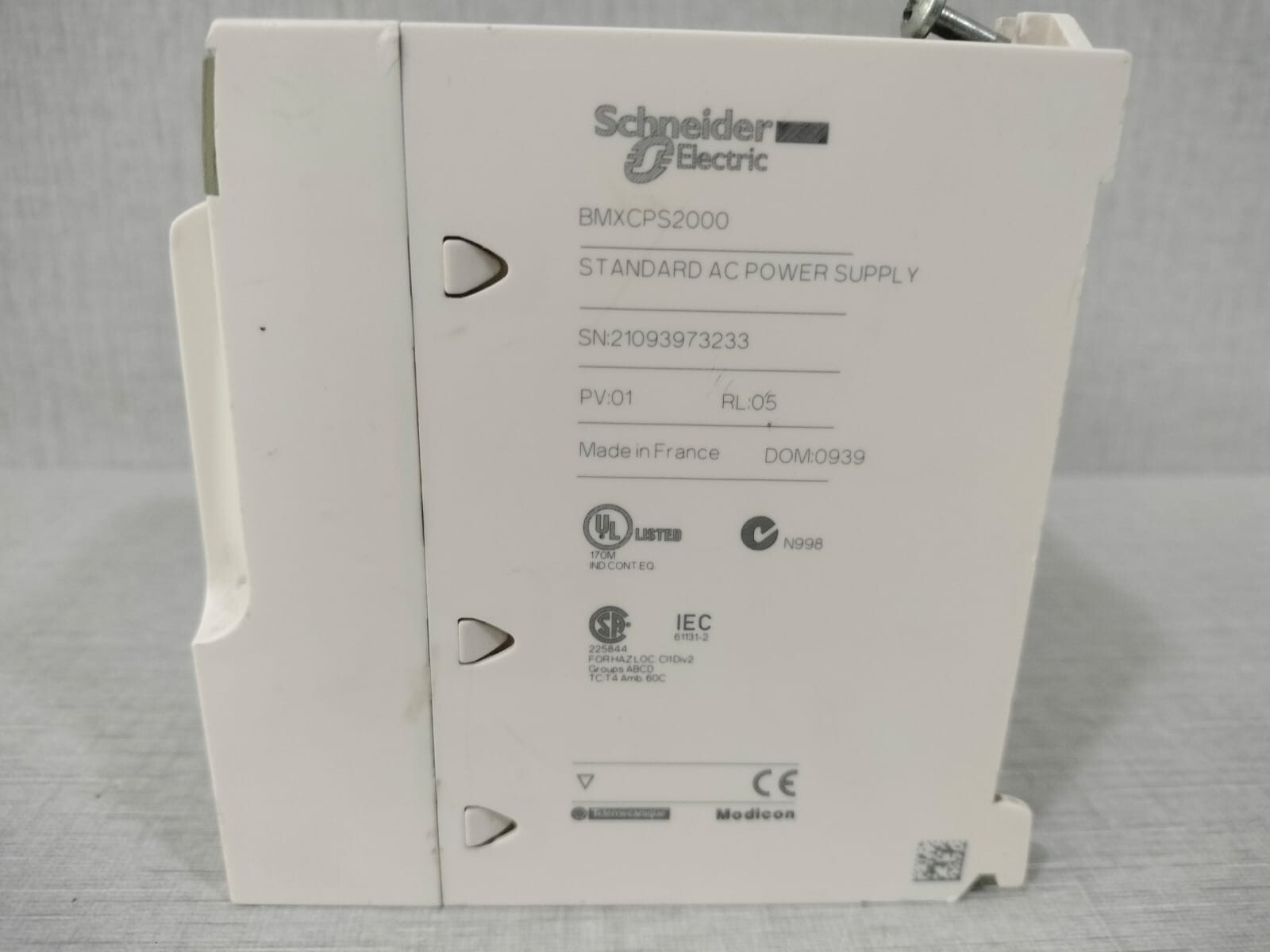 Schneider Electric BMXCPS2000 SCHNEIDER ELECTRIC BMXCPS2000 MODICON PROGRAMMABLE LOGIC CONTROLLER 7