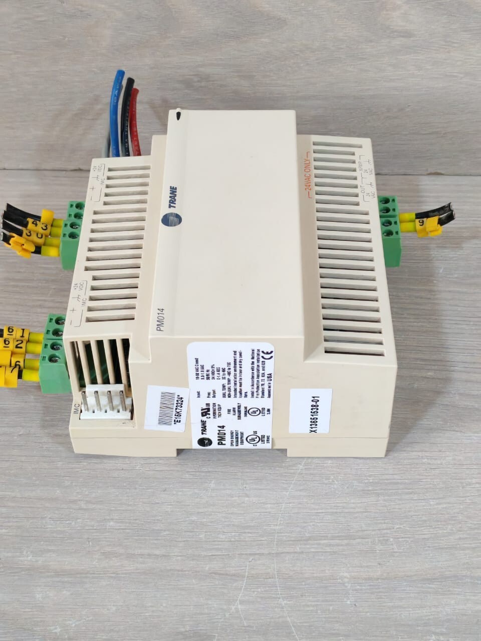 Trane REV-102 TRANE PM014 X13651473010 REV 102 POWER SUPPLY MODULE 24VAC ONLY 4