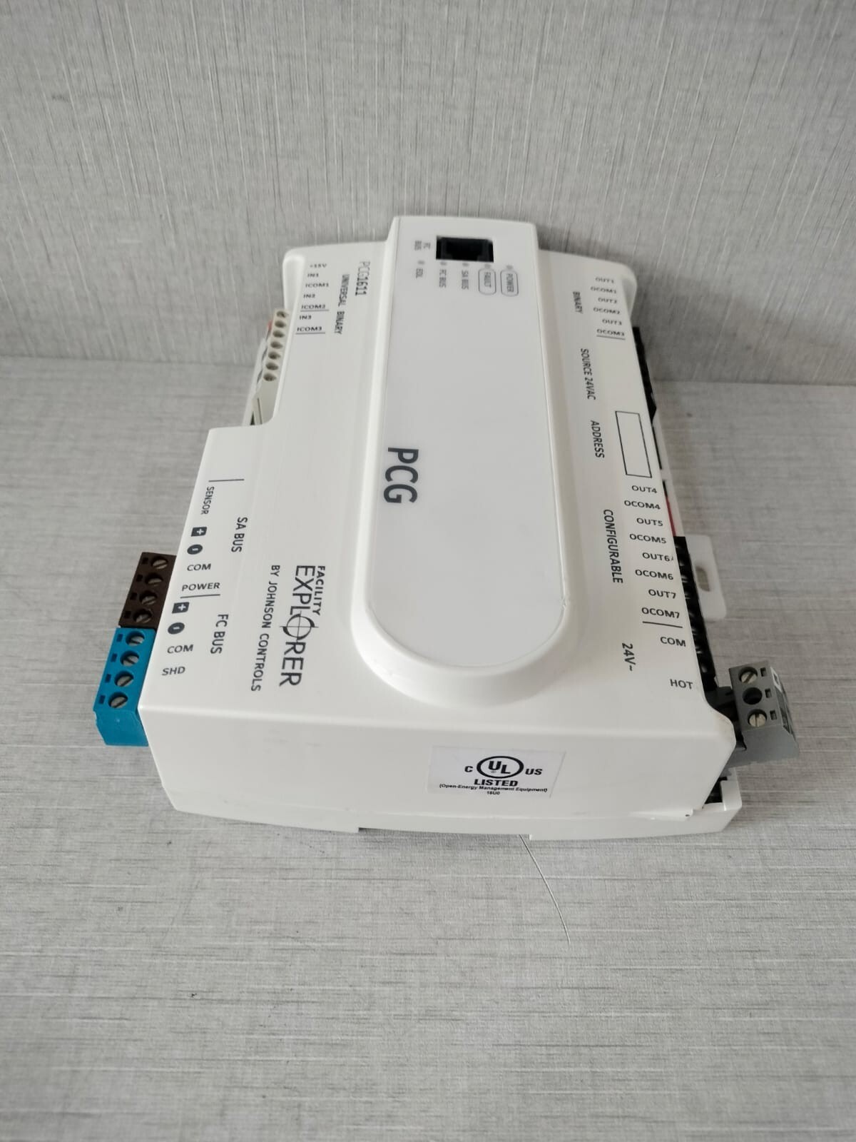 Johnson Controls PCG1611 FX-PCG1611-1 JOHNSON CONTROLS PCG1611 FX-PCG1611-1 REV Y S/W VER 6.2 RY11825 5
