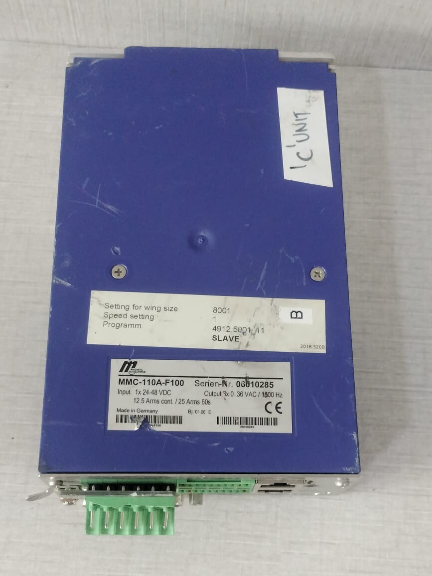 Magnetic AutoControL 4912 5001_11 Magnetic AutoControL MMC-110A-F100 SW 4912 5001_11 Slave Control Unit 48VDC 7