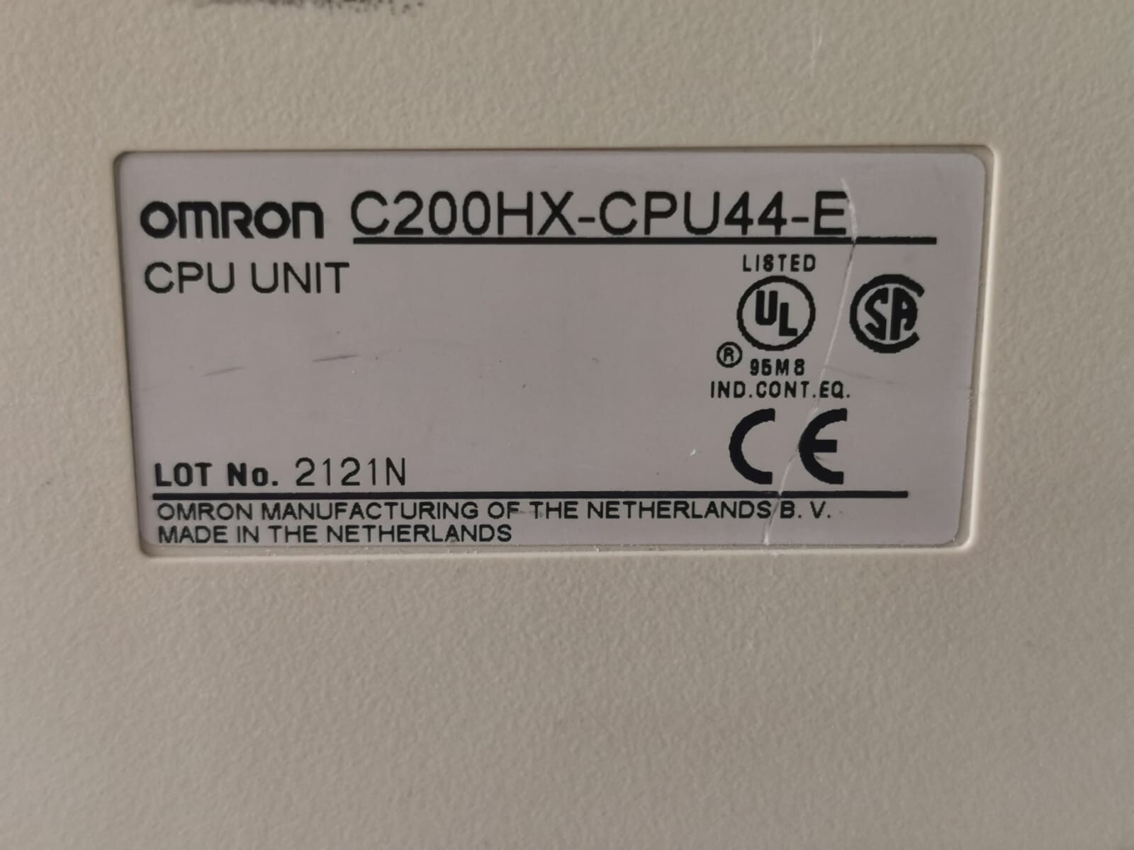Omron C200HX-CPU44-E OMRON SYSMAC C200HX CPU UNIT C200HX-CPU44-E Programmable Controller 8