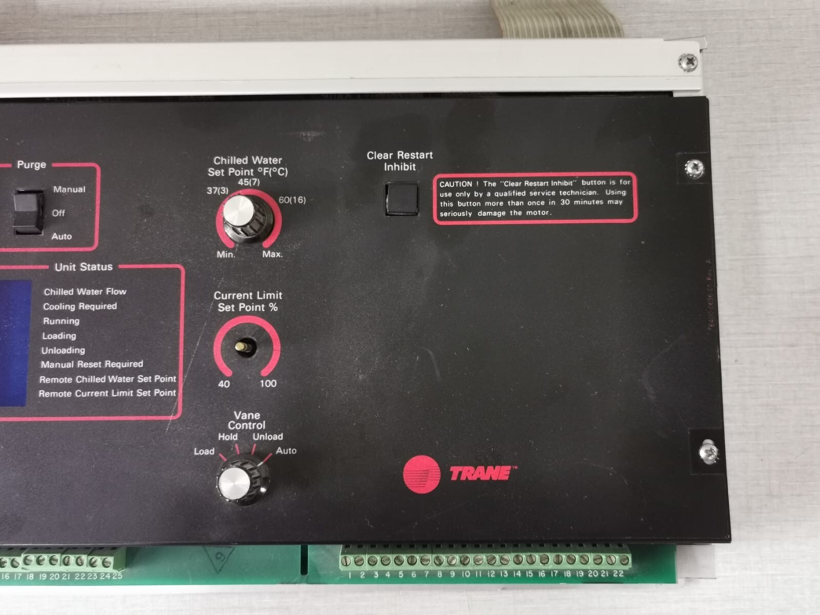 Trane X13650396-04 TRANE X13650396-04 Rev. A Chiller Purge Control Panel Module 3