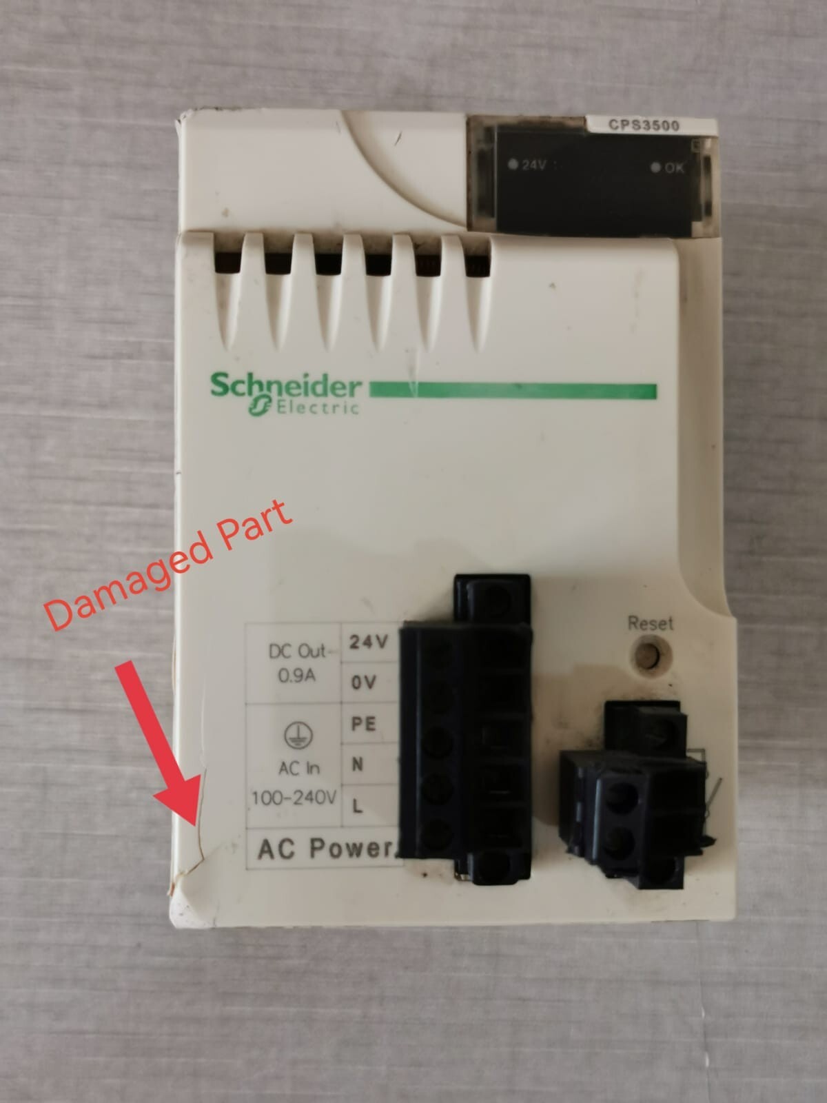 Schneider Electric BMXCPS3500 Schneider Electric BMXCPS3500 HIGH POWER AC POWER SUPPLY 6